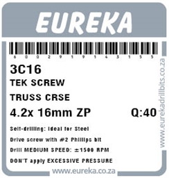 3C16 - Tek Screw Truss -3C16_label_T